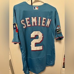 Nike Texas Rangers 2020 Alternate Jersey Marcus Semien NWOT